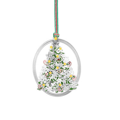 Newbridge Silverware Oval Christmas Tree Decoration